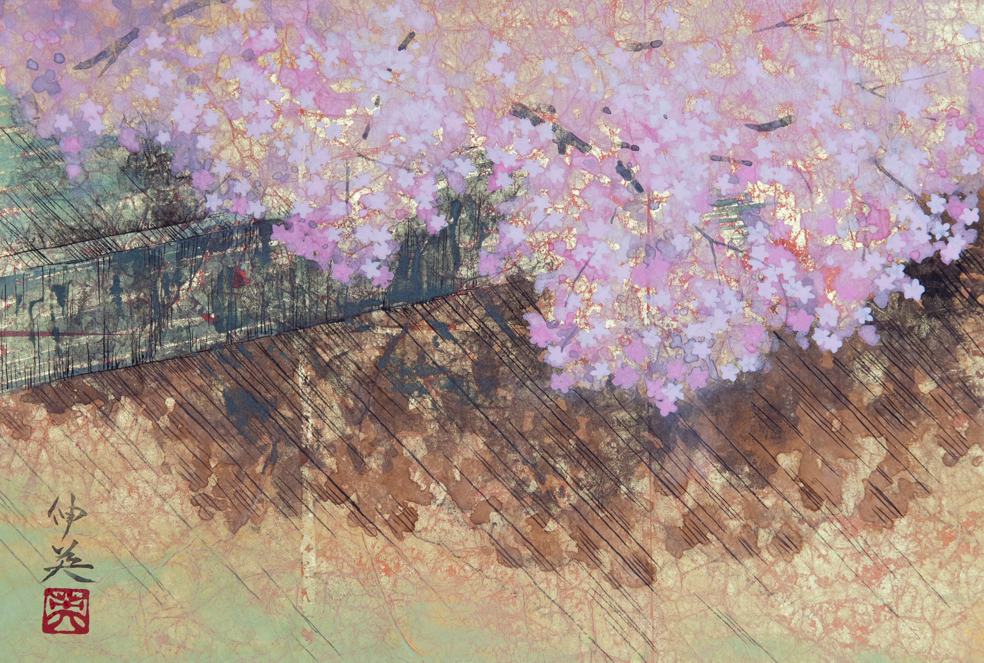 クレマチス（日本画）Clematis | 牧野伸英の日本画ショップ -Nobuhide