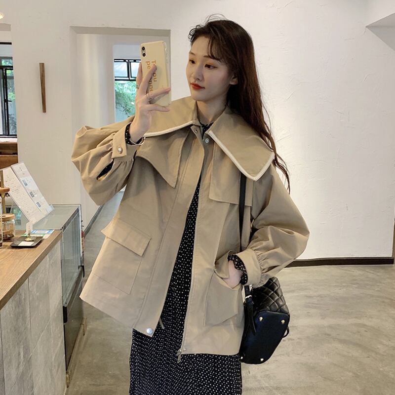 ショートジャケット スプリングオータムスタイル 春物 秋物 試着室97326117274