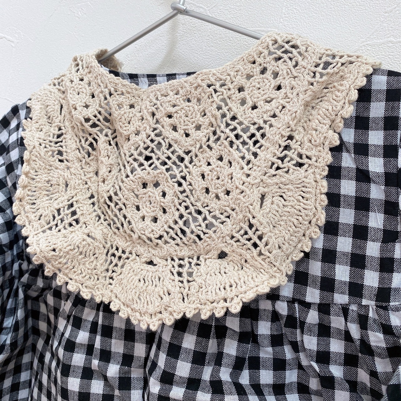 gingham check onepiece