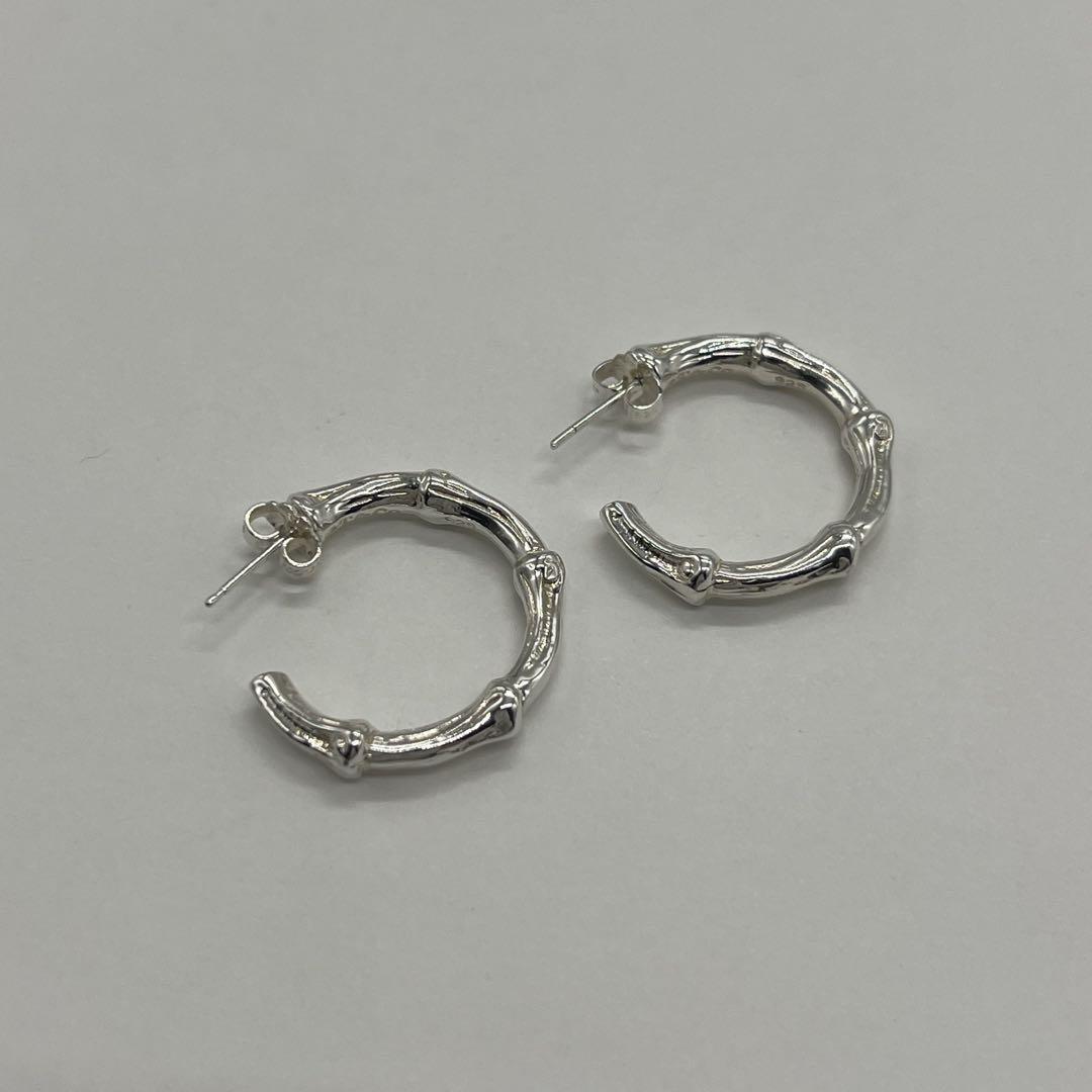 ティファニー TIFFANY バンブーフープ ピアス ラージサイズ SV925