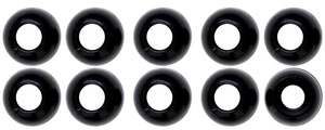 【在庫のみ】NASKA プラループエンド 13mm 10個入り Col.9 黒 P-13