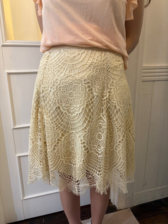RALPH LAURENT / Vintage lace skirt  (O)