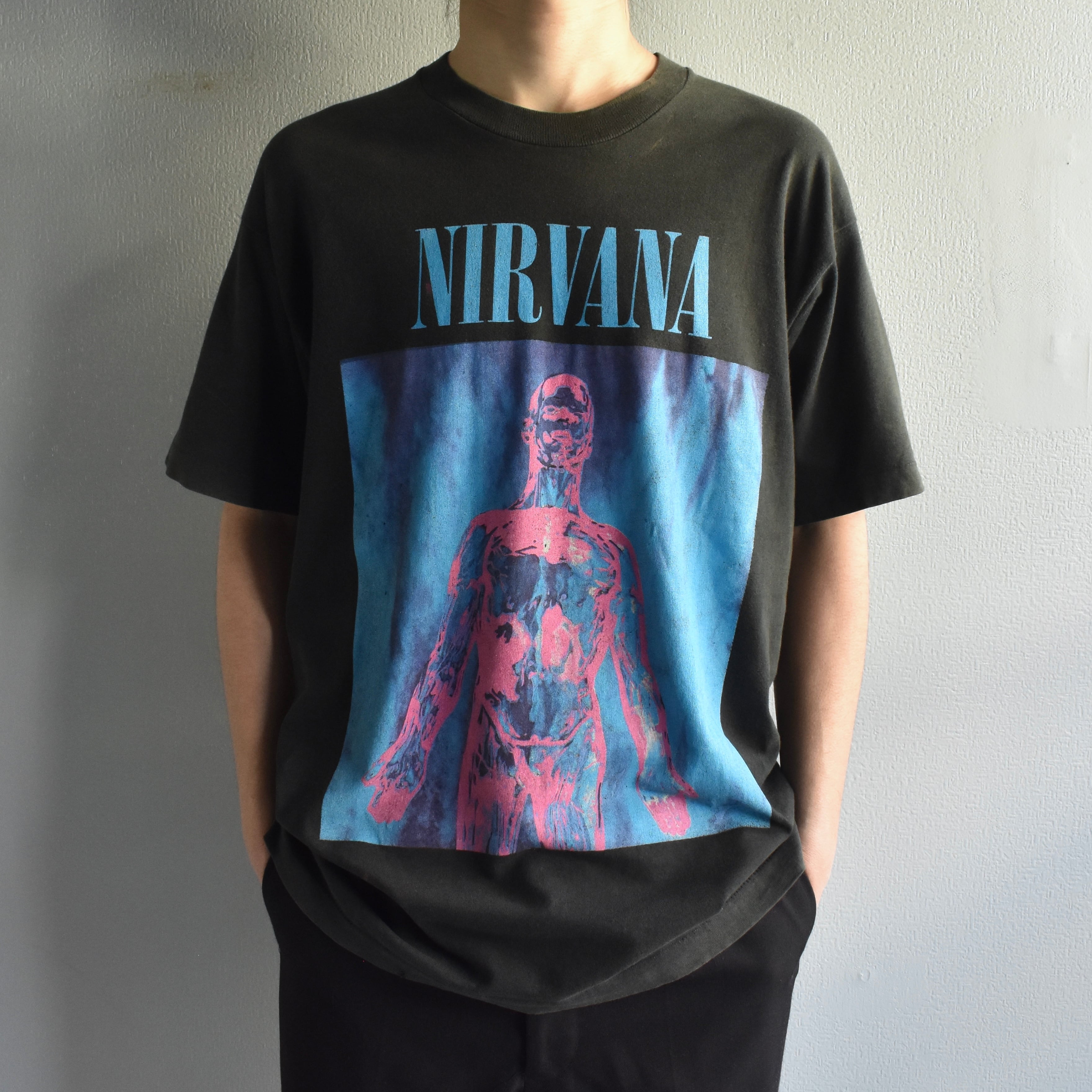 VINTAGE】“NIRVANA”『SLIVER』 90's~ Double Side Printed Rock VINTAGE】“NIRVANA”『SLIVER』 90's~ Double Side Printed Rock