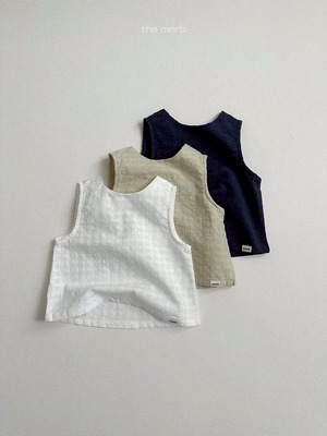 【予約】minirobe Oha sleeveless blouse
