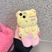iPhone14 Pro Max/13/12ケース 熊型 超可愛い 立体 インスタ映え アイフォン13カバー クマ 海外人気 映える可愛いスマホケース★