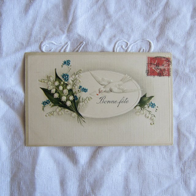 十字架トップ フランスアンティーク マザーオブパール 銀製 白蝶貝