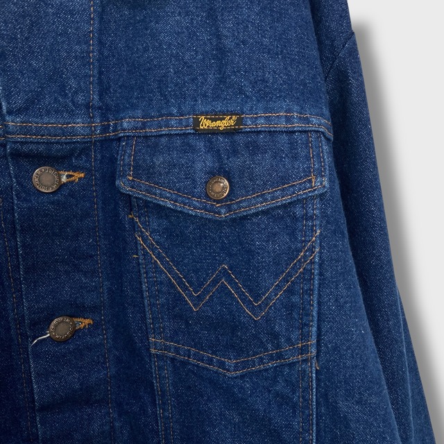 90s Wrangler USA製デニムジャケッ4つポケ　L 74145PW