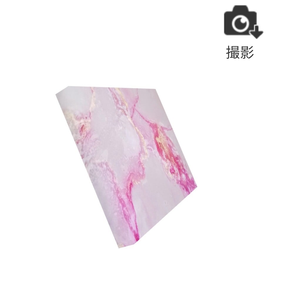 pink ファブリックパネル インテリア アルコールインクアート アート