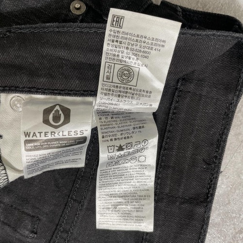 【W33 L32】 japan levi's black リーバイス 569 詳細写真7