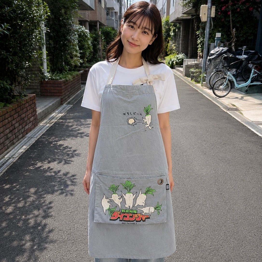 AND PACKABLE】ダイコンレンジャー エプロン(83209) | JOLIE