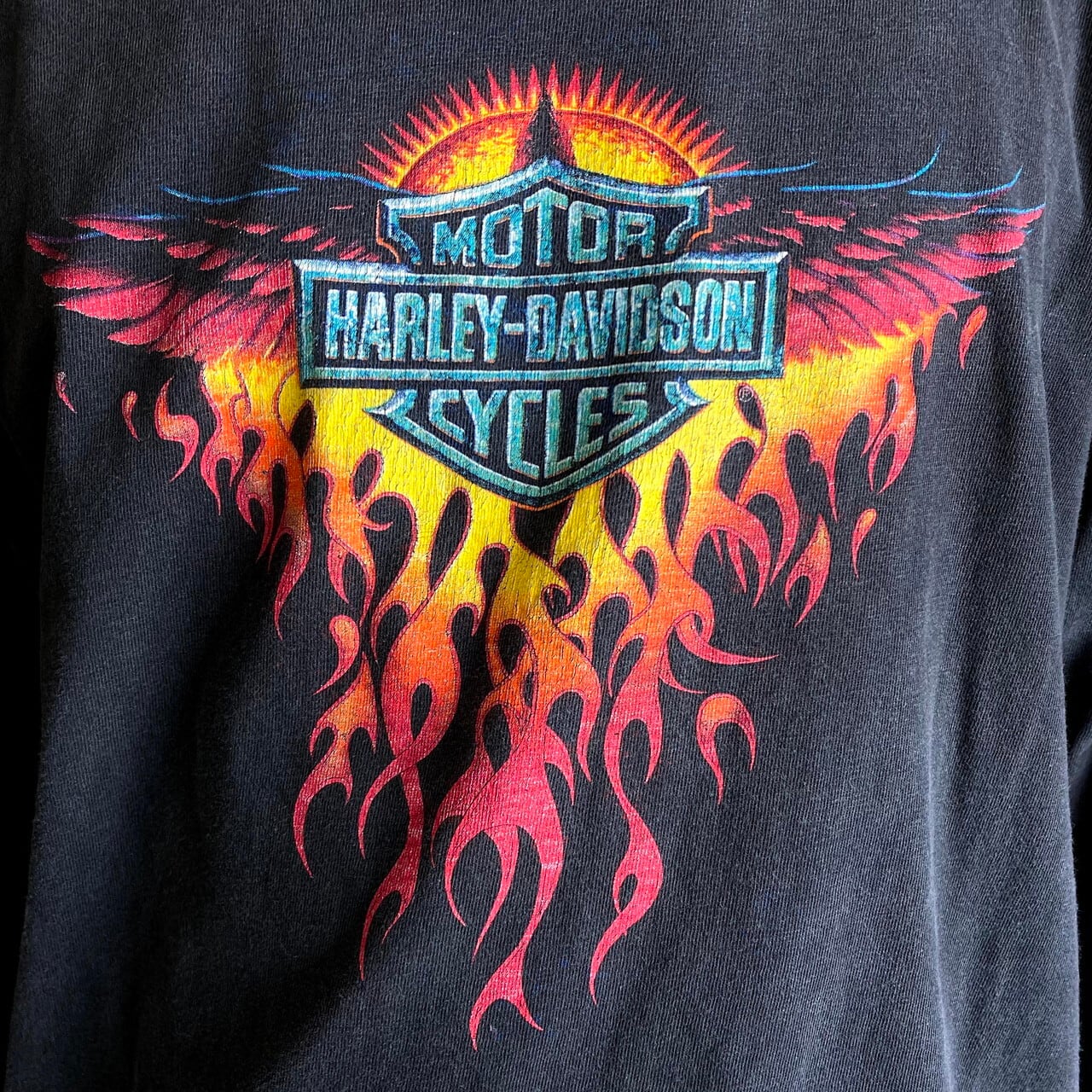 HARLEY-DAVIDSON 長袖Tシャツ サイドロゴ イーグル 古着 - 通販