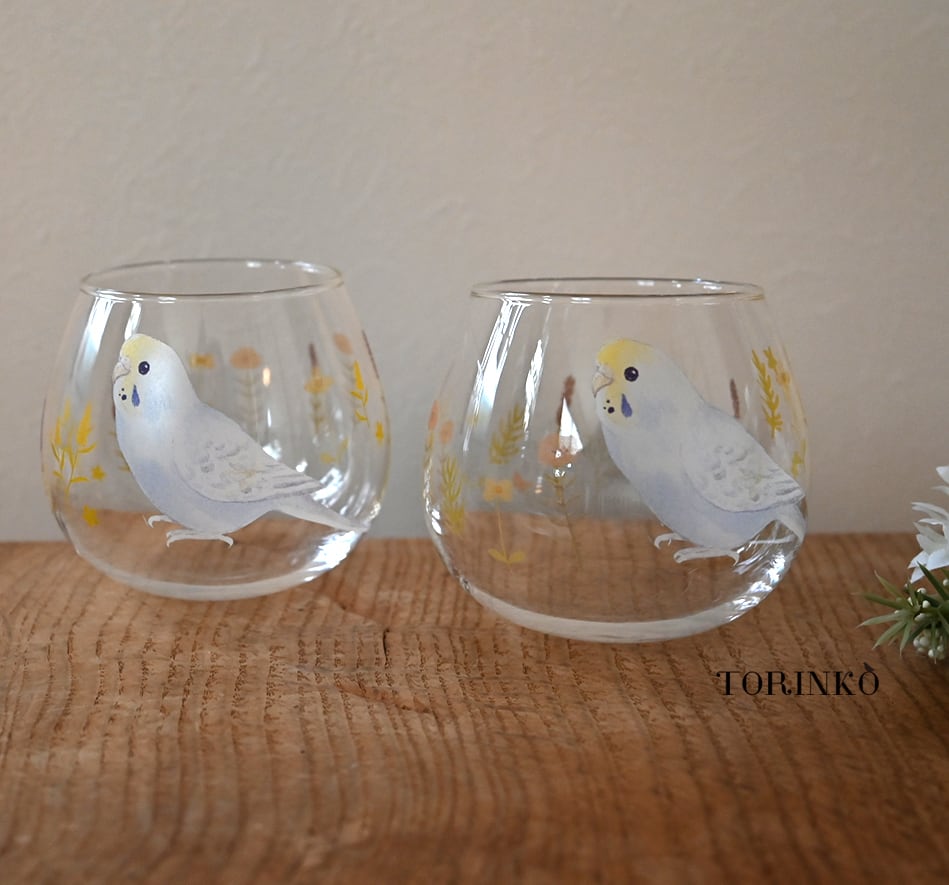 鳥のゆらゆらスインググラス（36羽の中からお好きな鳥・インコを選べ