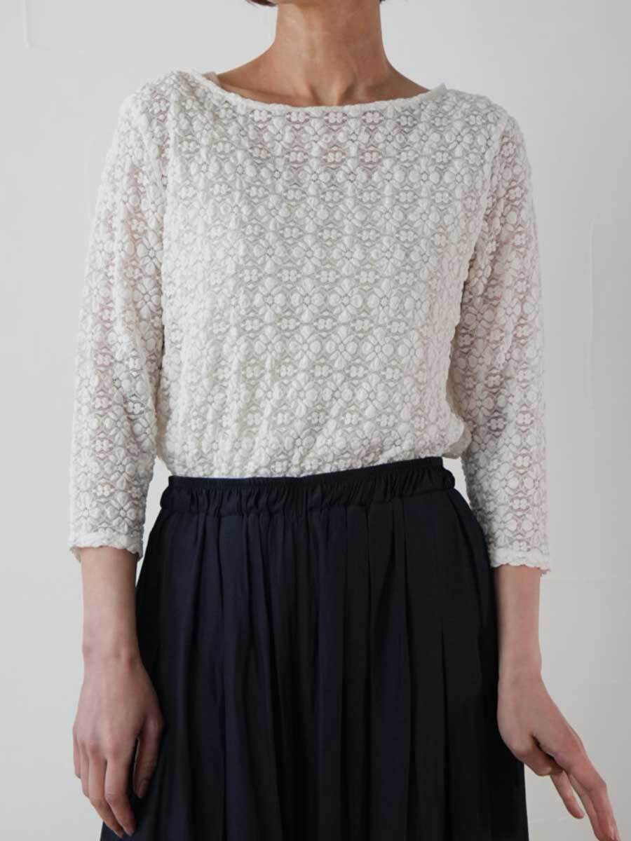【SALE】440. Anna Kerry / アンナケリー FLOWER LACE TOPS レーストップス (56262909)