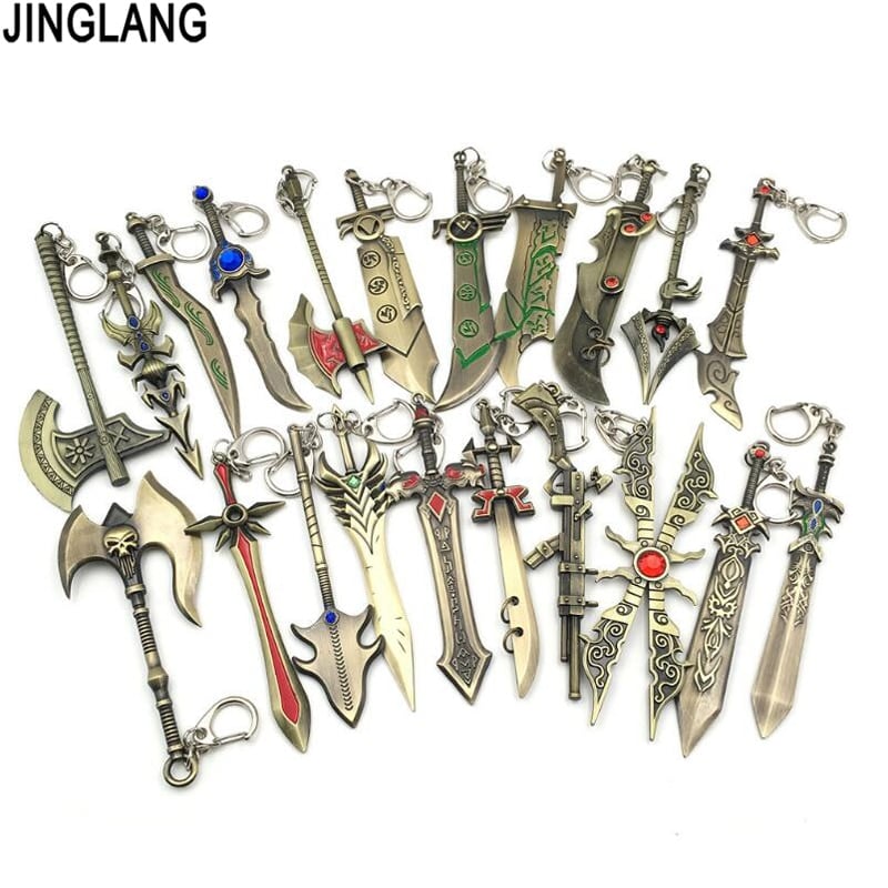 Jinglangファッションロブスタークラスプメタルキーリングブラブラ