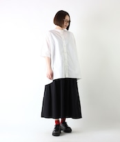 SO/タイプライター バックギャザーブラウス