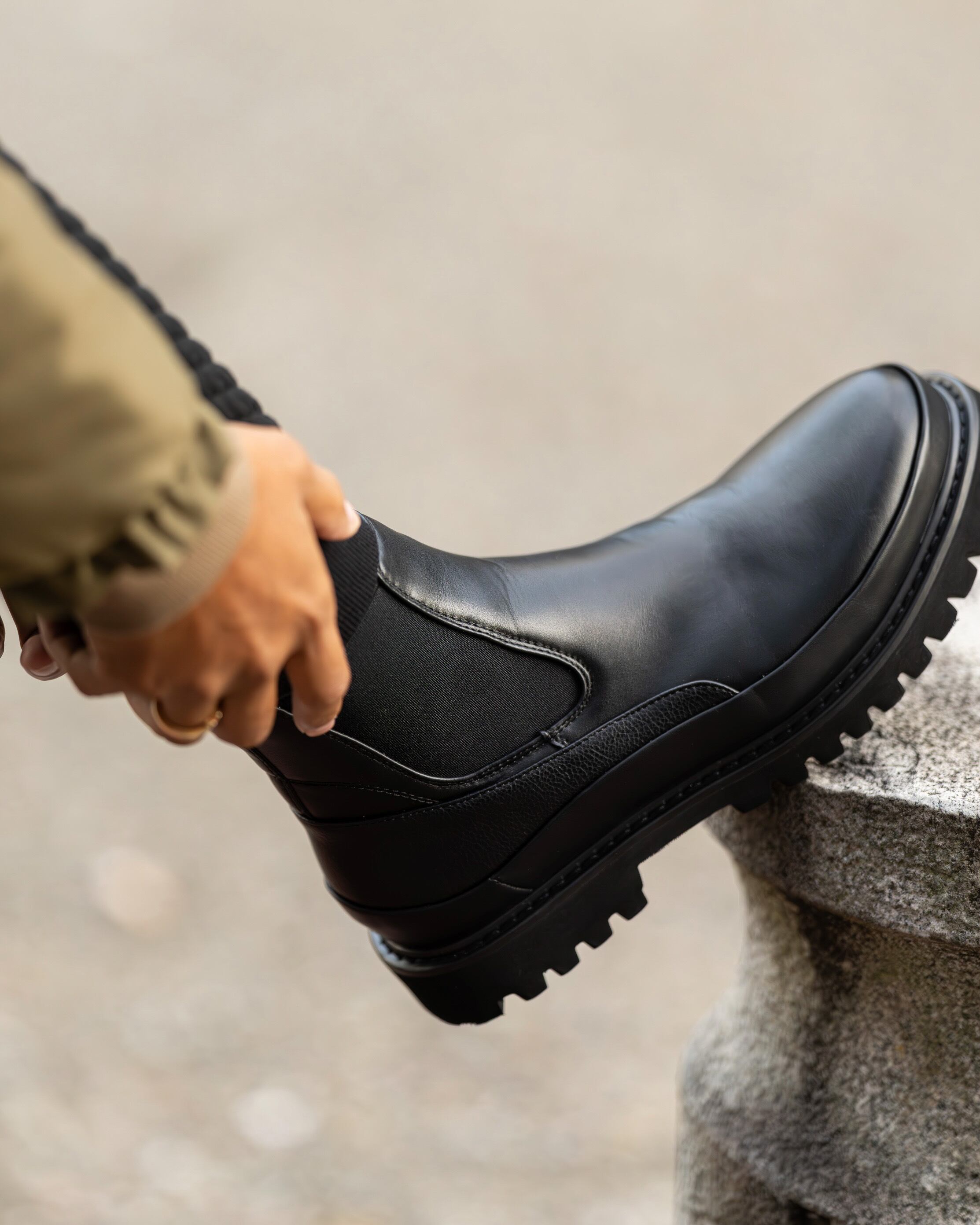 High Sole Sidegore Shoes［ATB-S-002］ハイソールサイドゴアシューズ