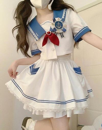 スーツ 女子高生 制服 コスプレ ロリータ ゴスロリ 衣装 制服 XL