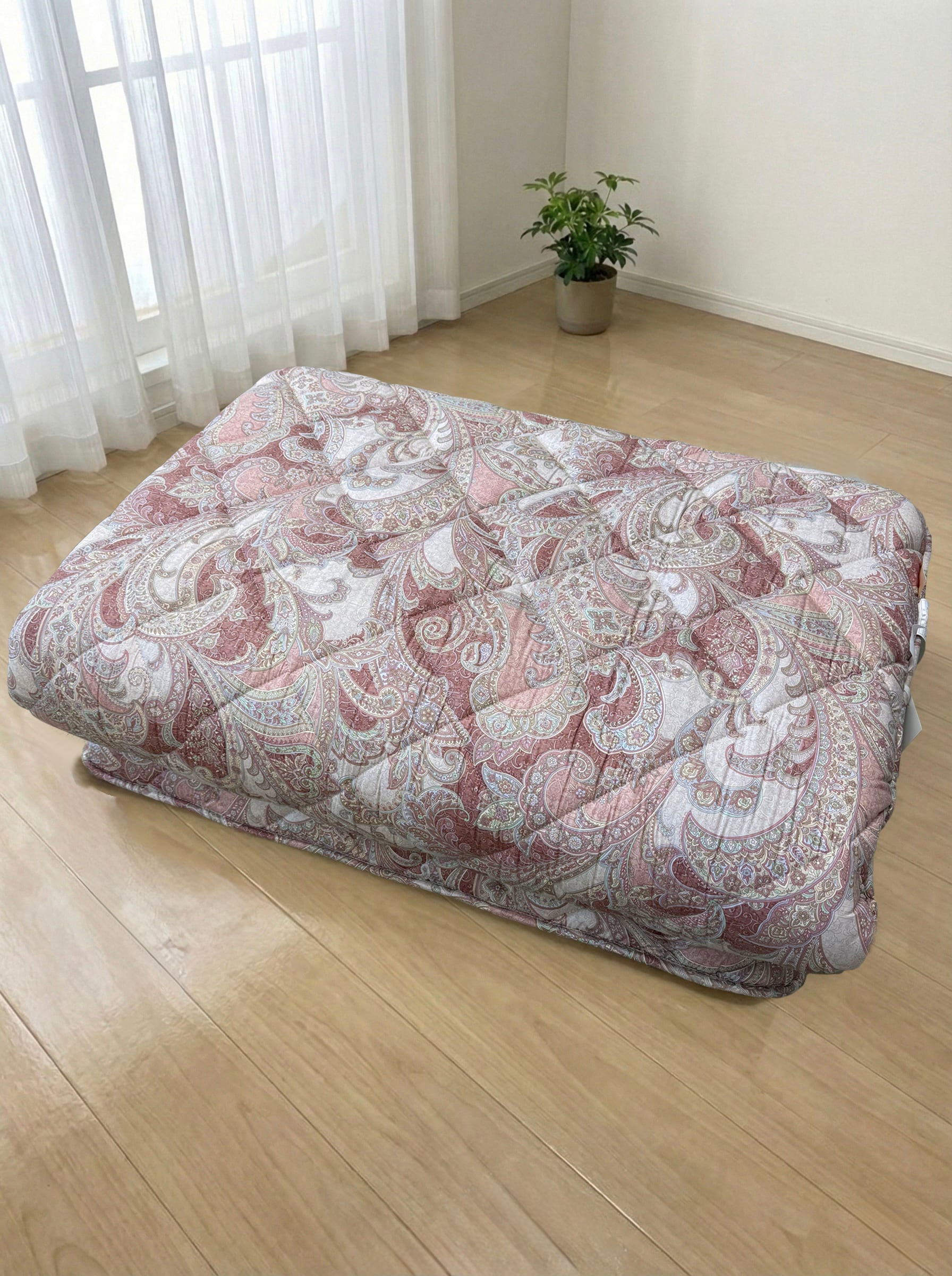 備長炭　合繊敷ふとん　ラピース【シングル】【ピンク】【ブルー】