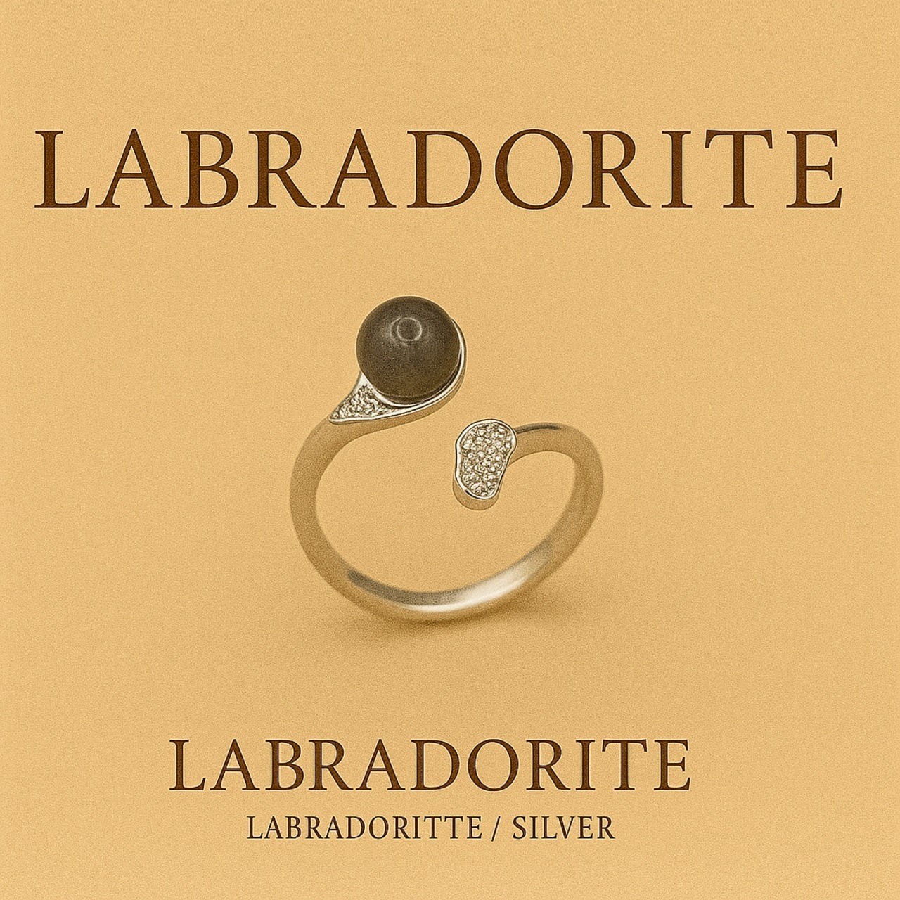 魂の成長をサポートする石｜ MIKI-JEWERLRY【ラブラドライト 11号】Labradorite