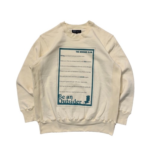 NEWAGE x WHIMSY / BTO CREWNECK SWEATER -NATURAL-