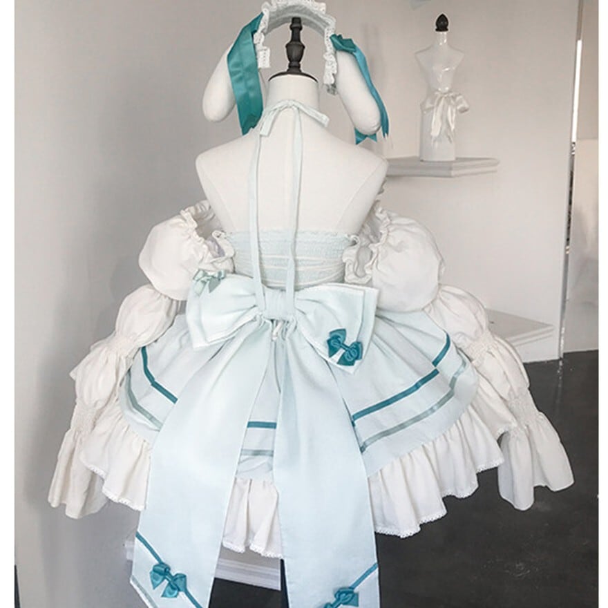 アイドルグループ衣装 甘ロリリボンミニドレス 多色展開 生誕祭