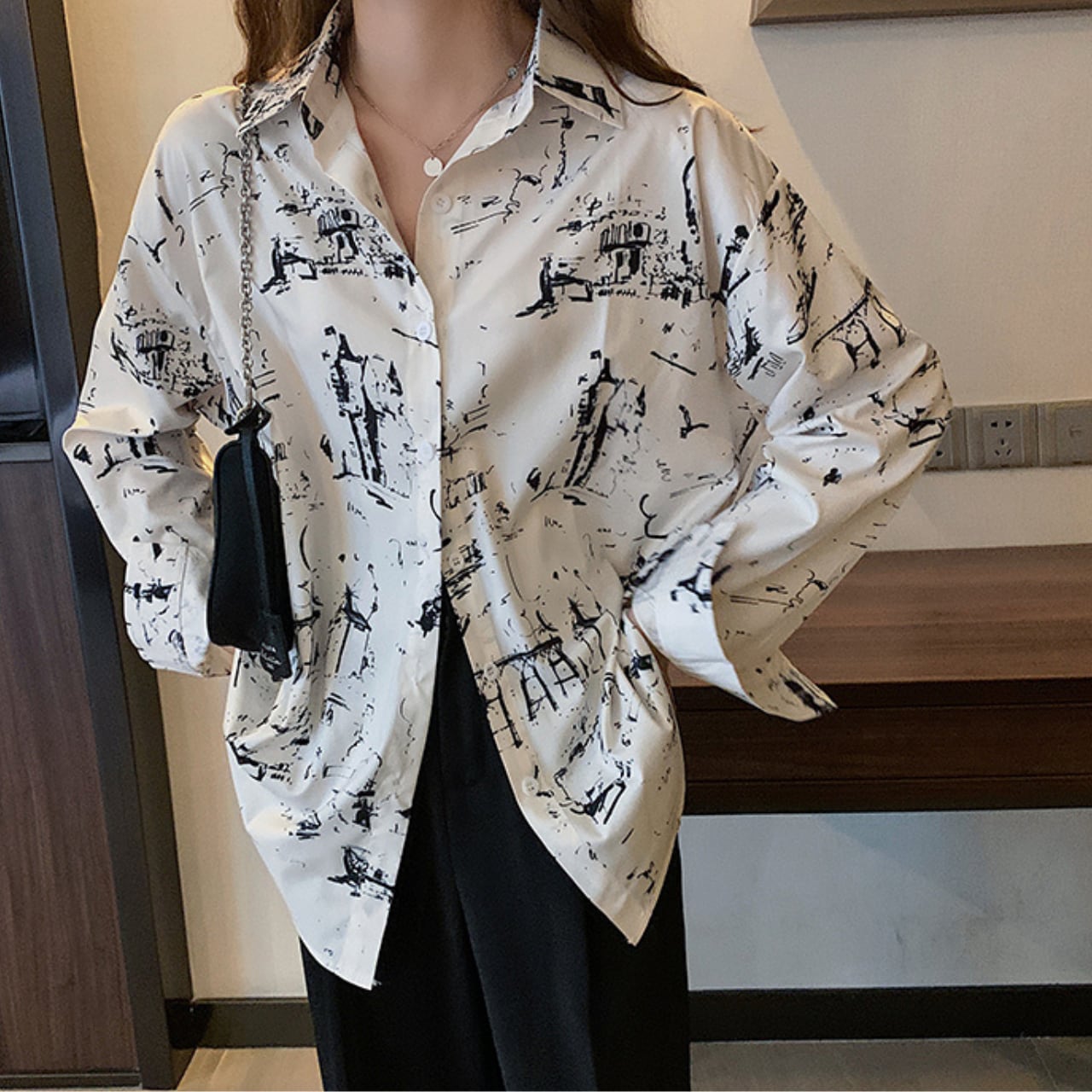 Artistic design shirt S1275