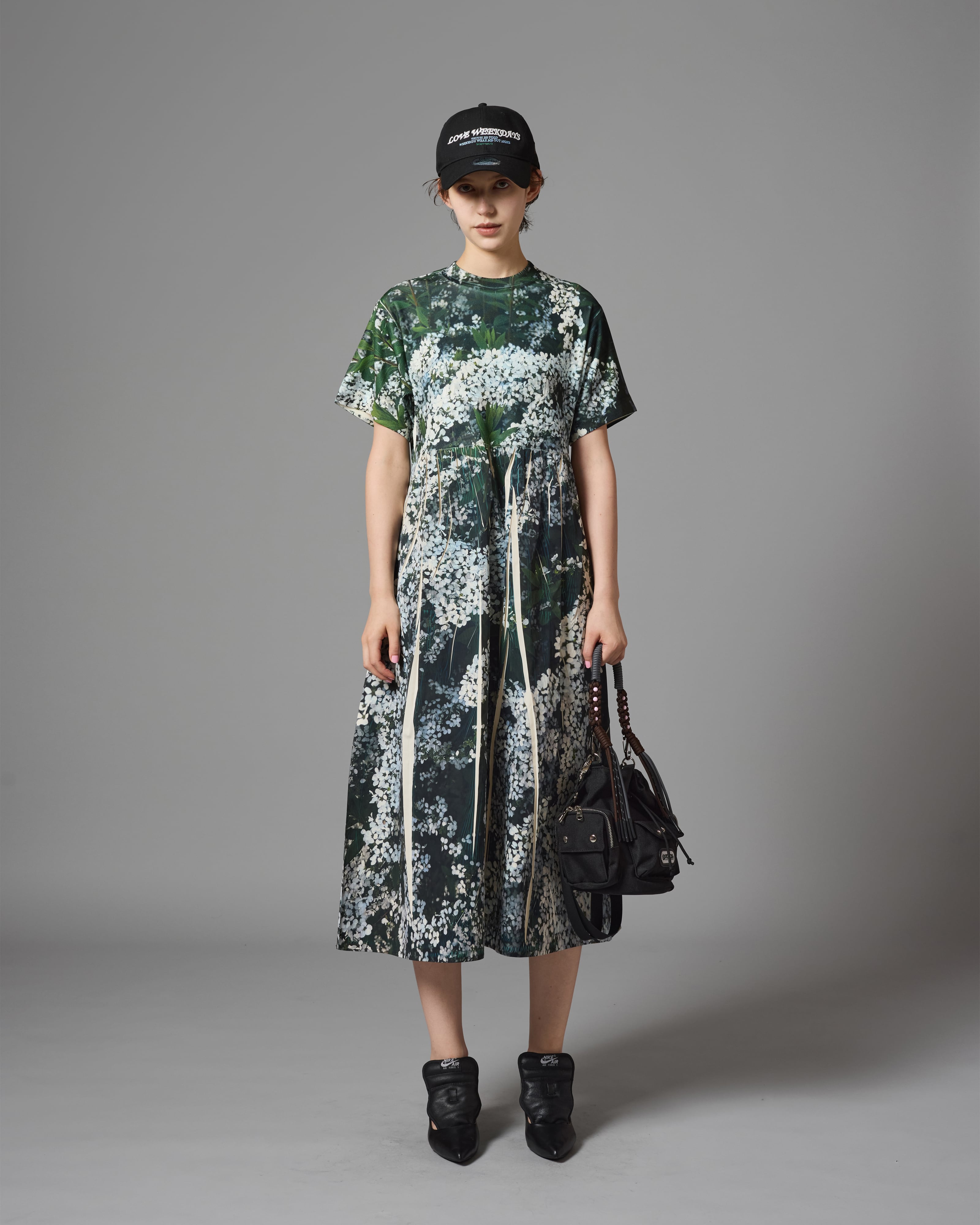ワンピース nontokyo DIRECTPRINTRIBONE-PIECE NON TOKYO ノントーキョー】 / DIRECT PRINT RIB ONE-PIECE ダイレクト