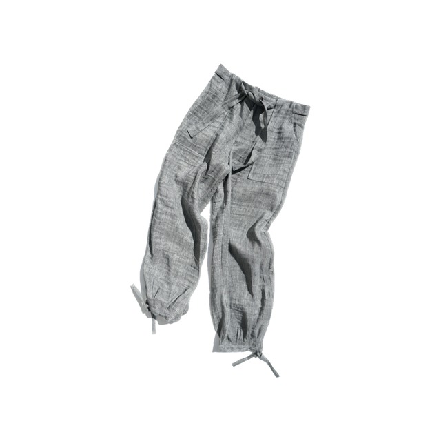 【amachi.】Undulate Pants (Dark Gray)