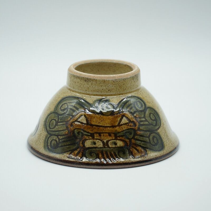 4寸マカイ シーサー（上）【陶器屋須藤】 | 沖縄の工芸品 うぃーりきさん