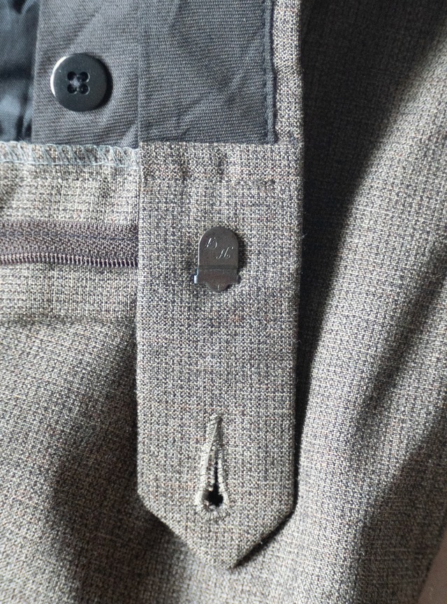 unknown 1980s Hopsack 2 tuck trousers