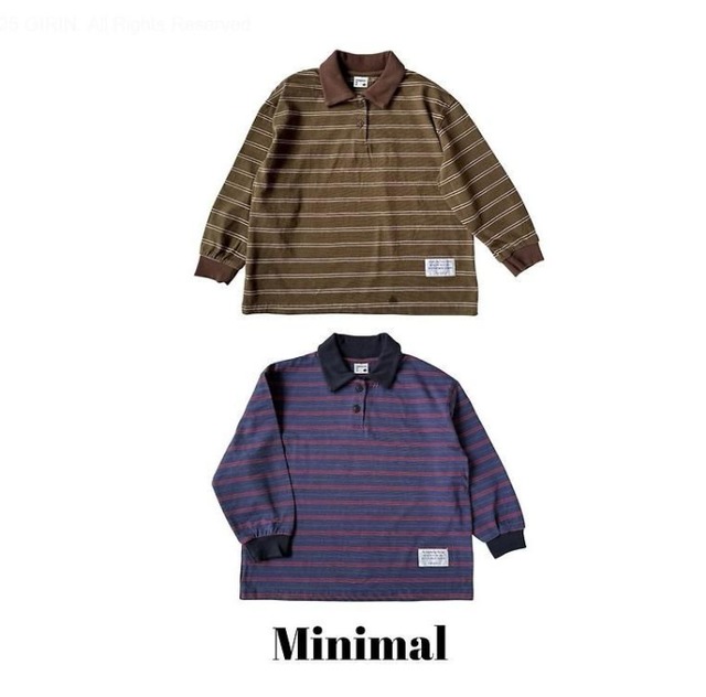 【取寄/韓国直送】MINIMAL  ストライプカラーTシャツ｜秋服｜韓国子供服｜26/AT