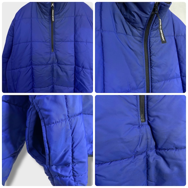 90s POLOSPORT ラルフローレン リバーシブルパフジャケット S