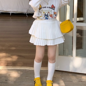 夏韓国風パンツ付きスカート