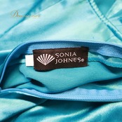 フラメンコ 衣装 SONIA JOHNES ソニアジョーンズ ファルダ スカート ブルー系 グリーン系 無地 シンプル 光沢 青 水色 緑 高級感 明るい 鮮やか 華やか キラキラ ダンス衣装 イベント ステージ 練習 レッスン レディース おしゃれ かわいい