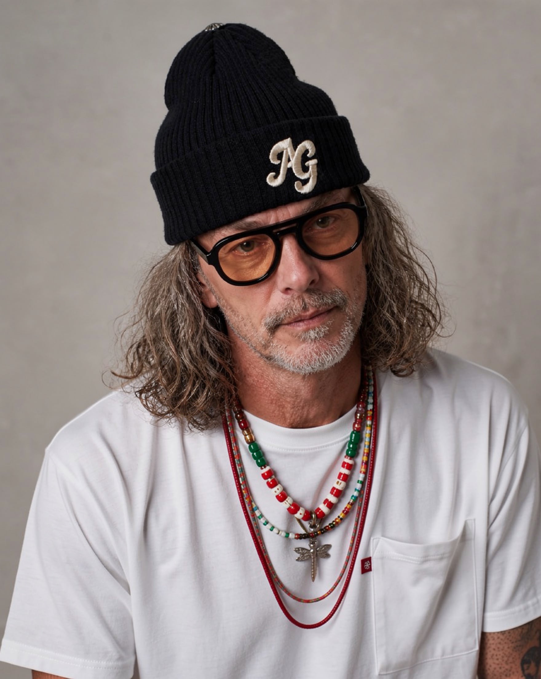 AG | Concho Knit Cap / Black | AMBERGLEAM