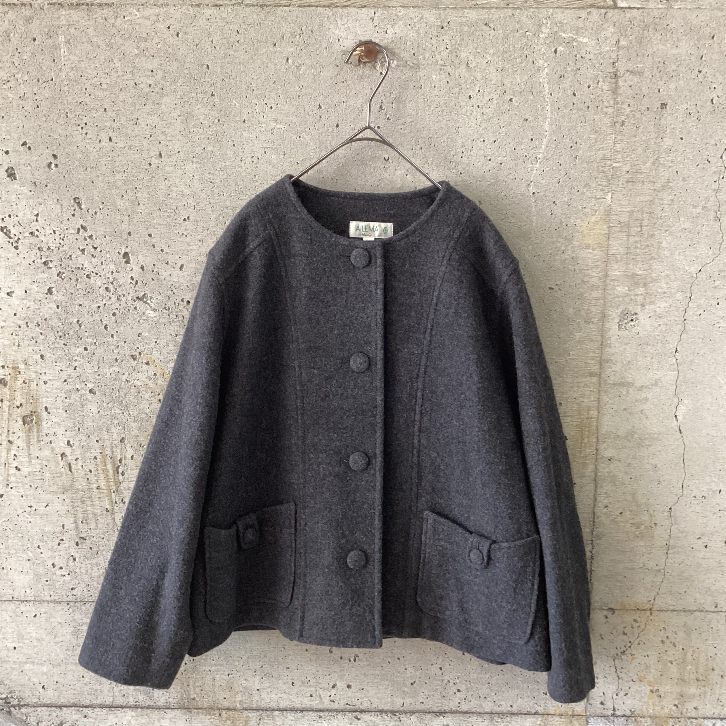 gray wool jacket