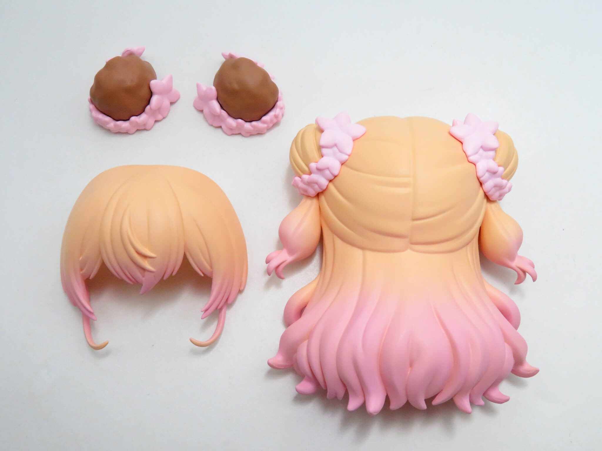 再入荷(A-ランク)【2502】 桃鈴ねね 髪パーツ ロング ねんどろいど
