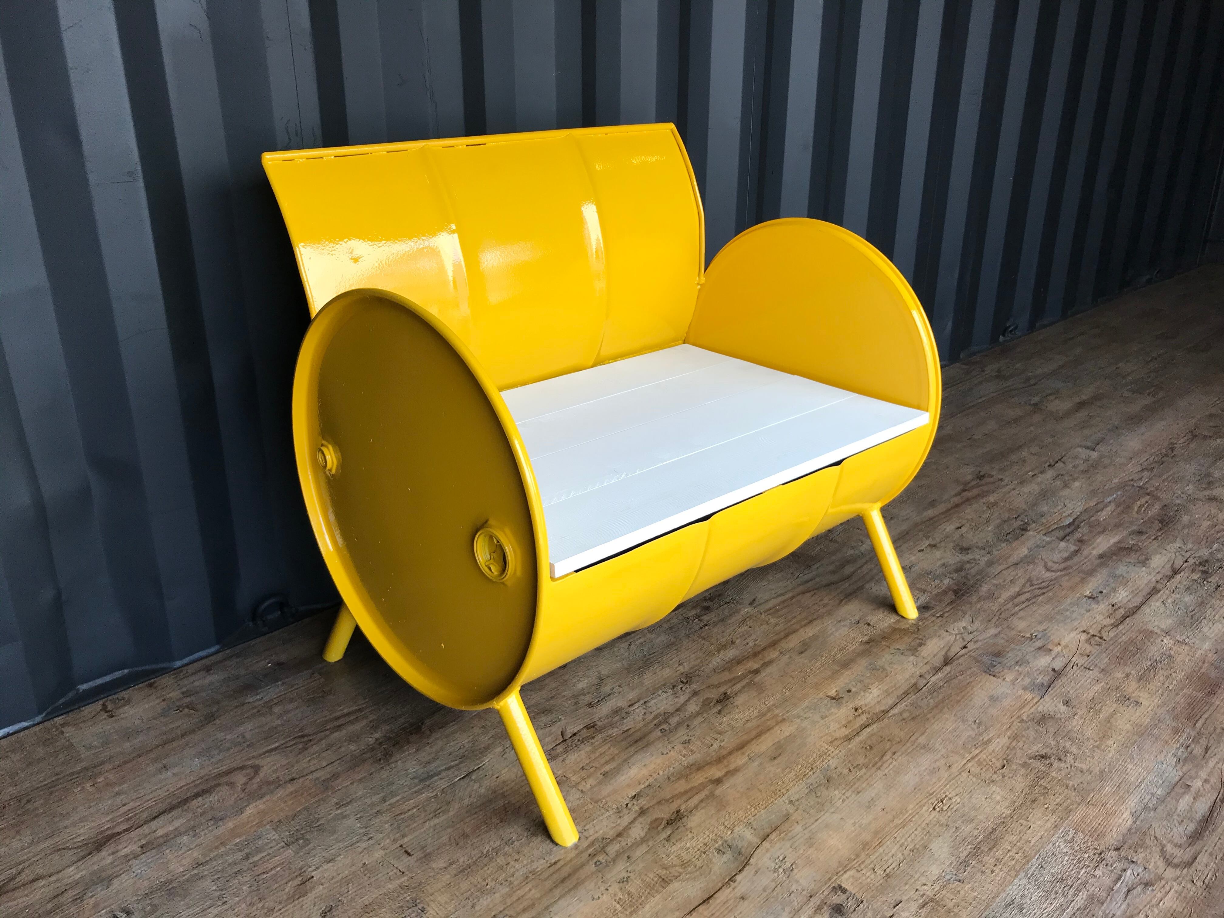 新色登場！］ドラム缶リメイク ソファ ベンチ アメリカン インダストリアル