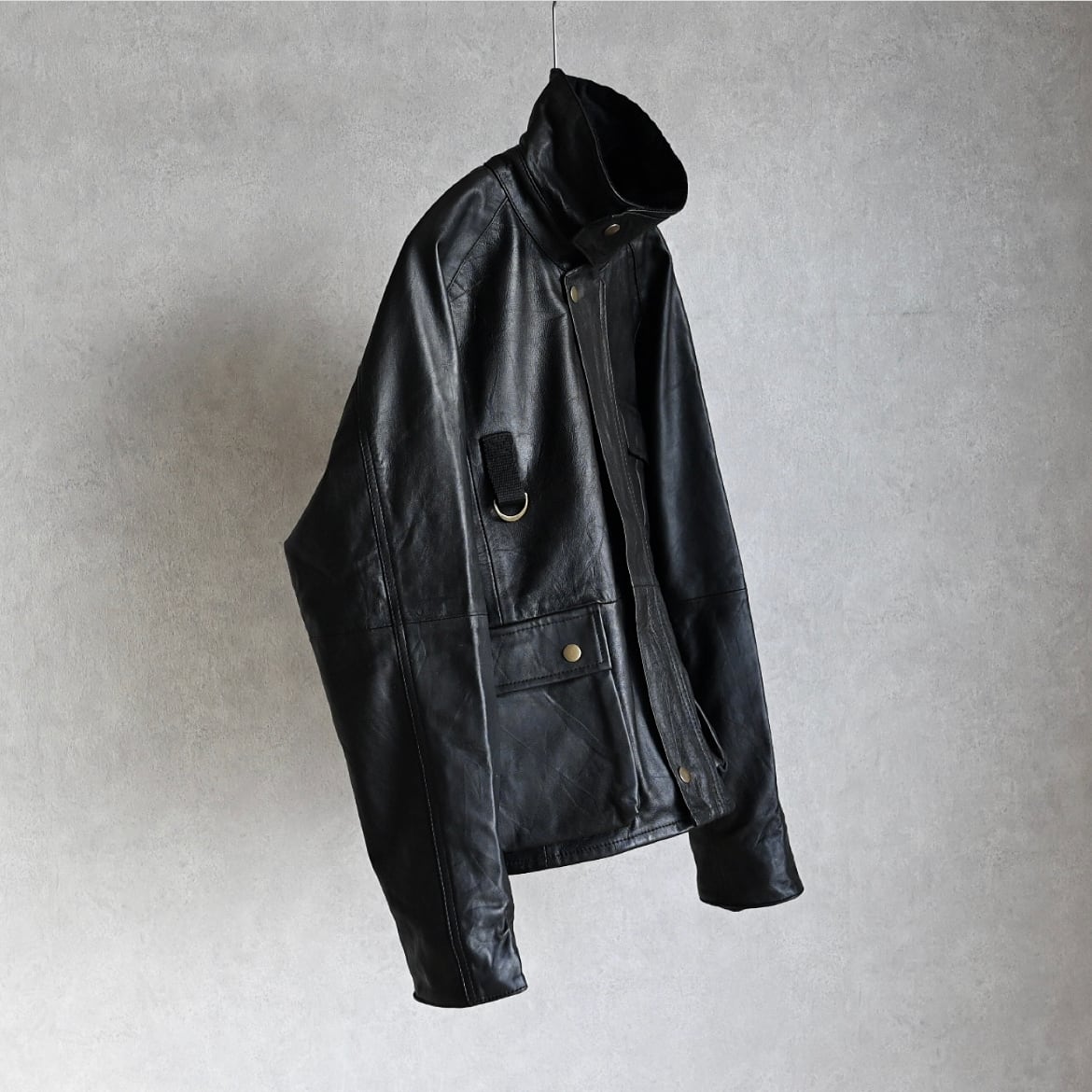 YOUSED】 REMAKE LEATHER FISHING JACKET 