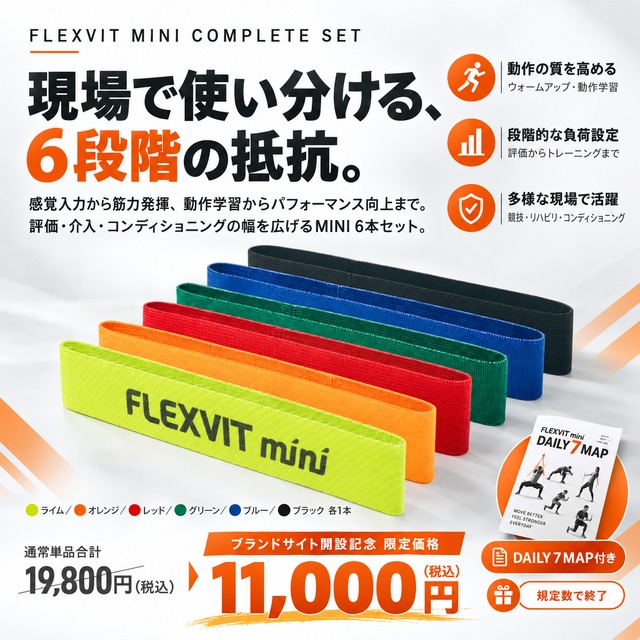 FLEXVIT MINI 6本セット｜全6強度 コンプリート開設限定セット