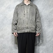 design fade fake suede jacket