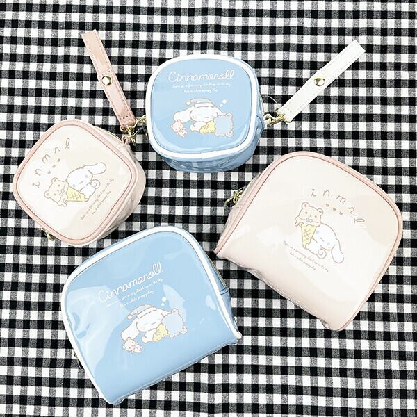 サンリオ シナモロール ボックスポーチ のんびりナチュラルシリーズ