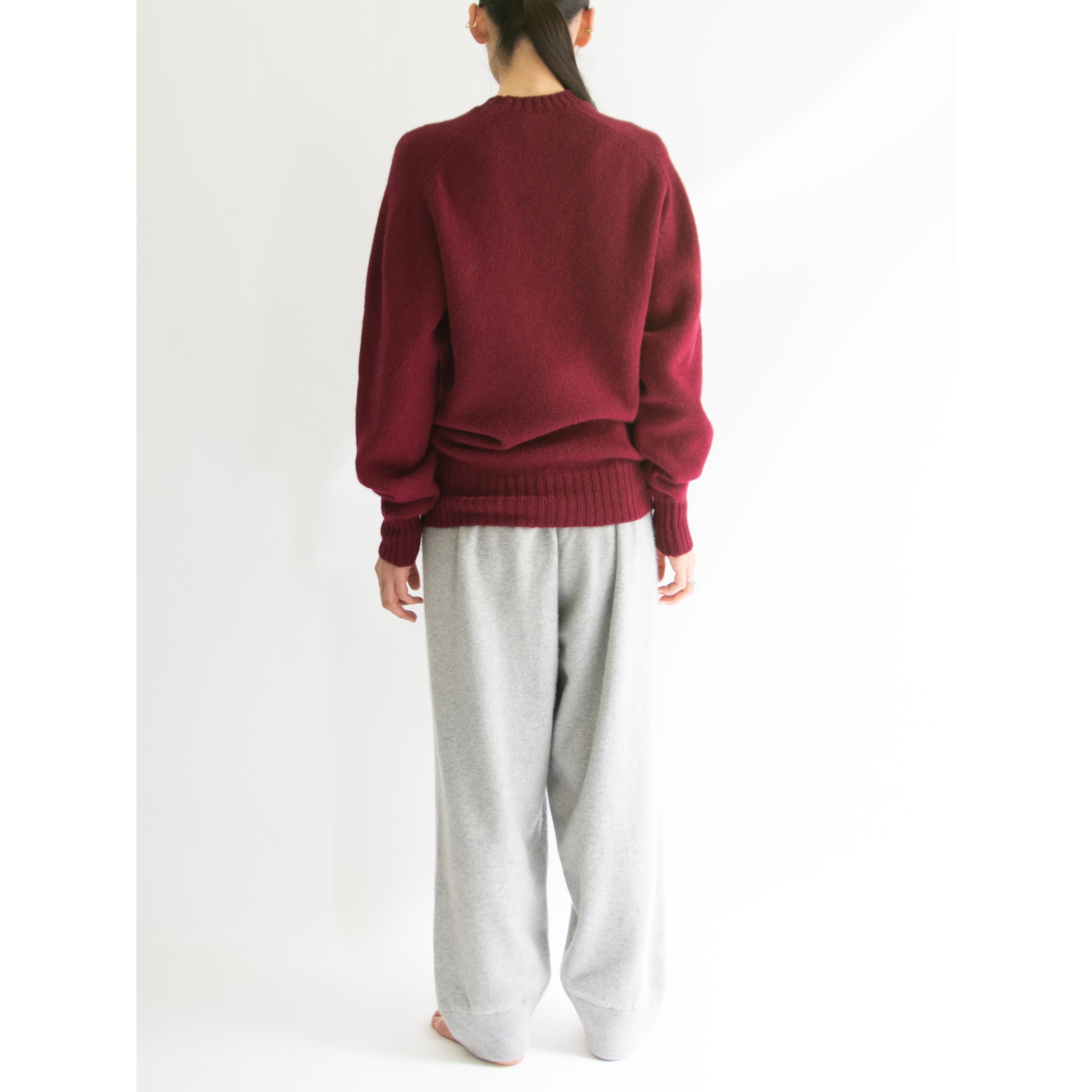Paul Stuart】Made in Scotland 70's 100% Shetland Wool Crew Paul Stuart】Made in Scotland 70's 100% Shetland Wool Crew