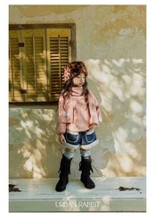 アーバンラビット / URBAN RABBIT / ケーブルロングT＆マフラーセット / 韓国子供服 / キッズ / 26winter〖取寄〗*XS~XL*