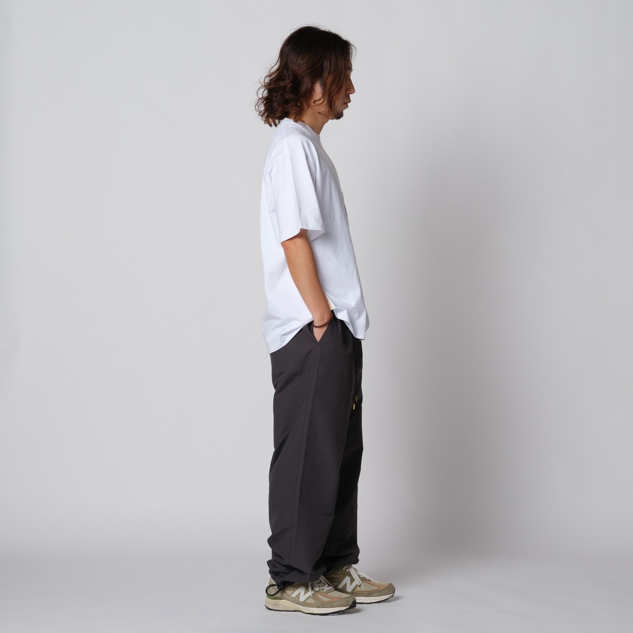 【DARGO】Cotton Nylon Track Pants（GUN METAL）