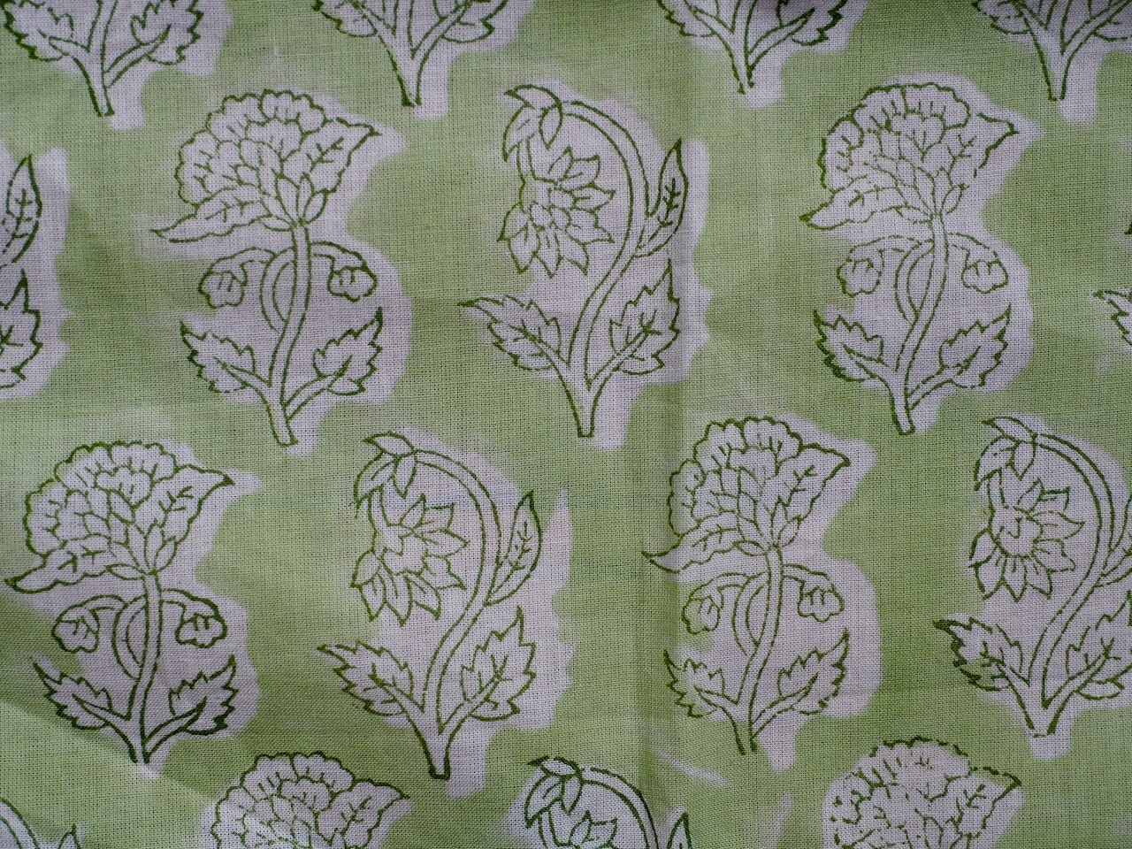 156ri049 Block Print Handkerchief b33