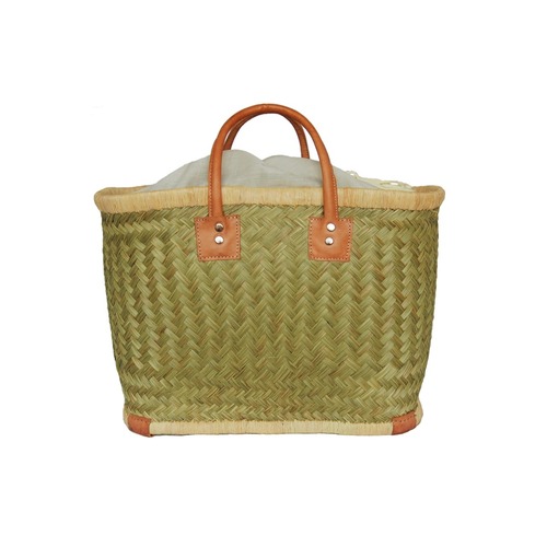 【かごバッグ】パニエM / インナーバック付き / Natural マルシェバッグ