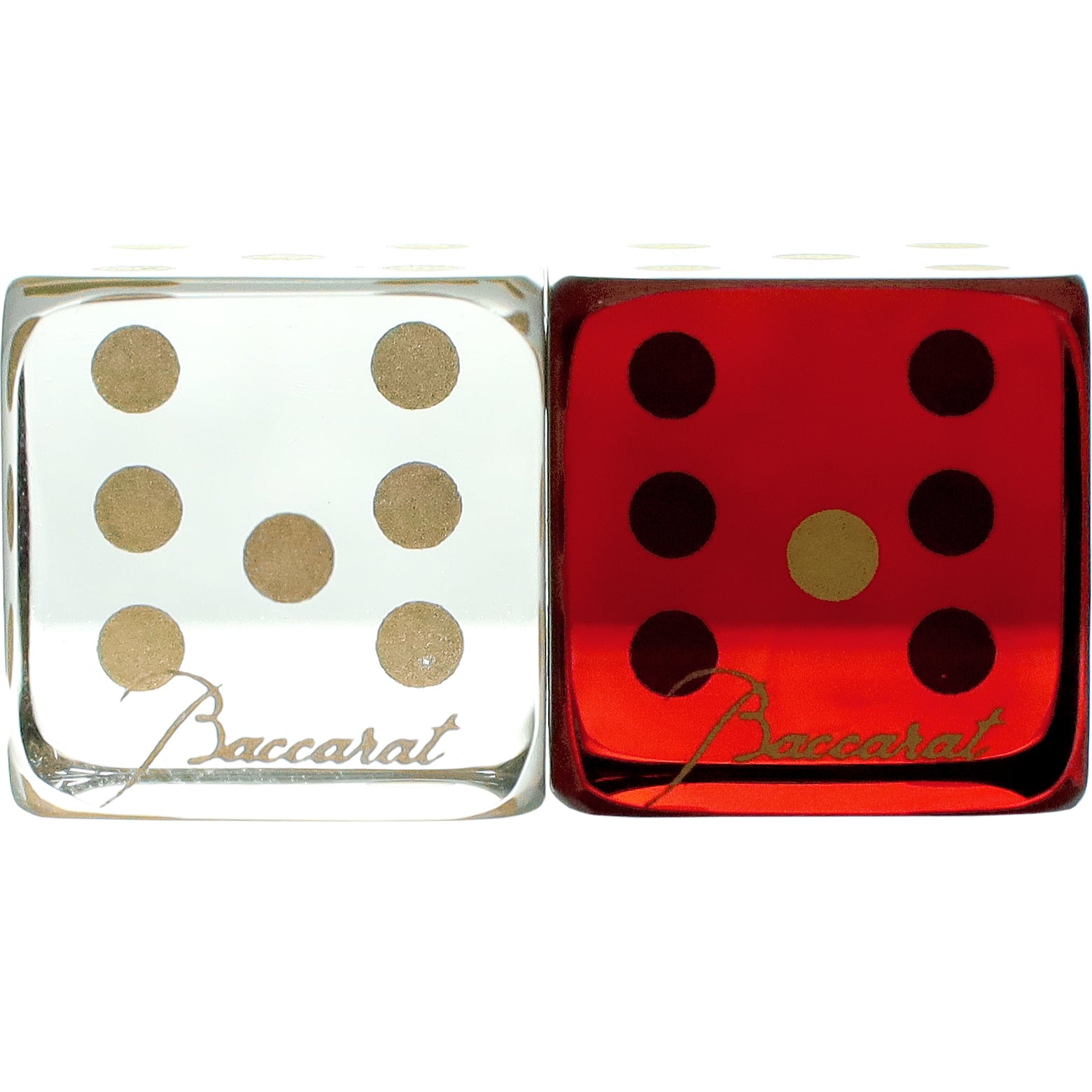 New BACCARAT バカラ ダイス セット サイコロ 2813755 クリスタル