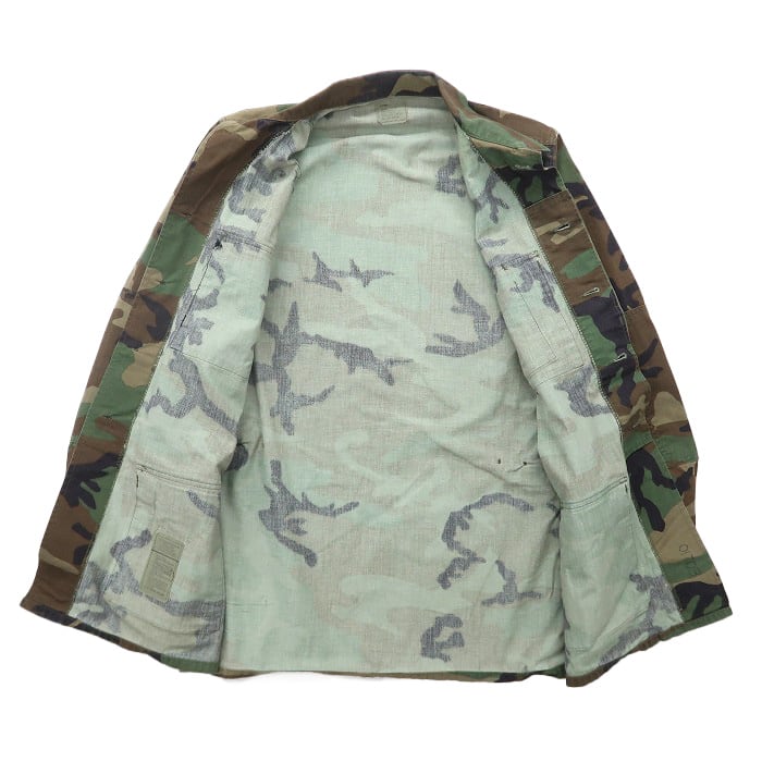古着 90年代 U.S.MILITARY BDUジャケット ウッドランド ミリタリー 米