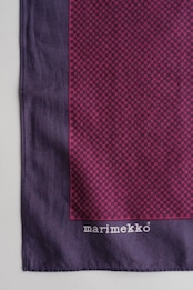 Marimekko smoky purple geometric cotton scarf